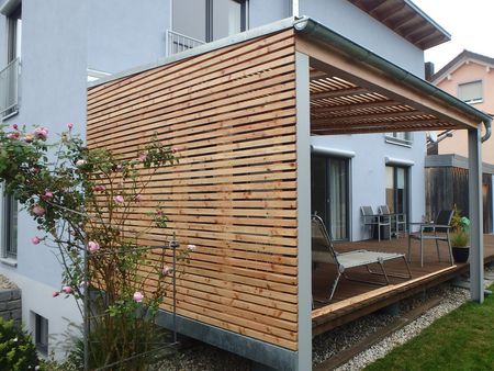 Terrassenüberdachung aus Holz