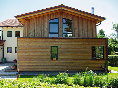 Anbau Holzfassade 