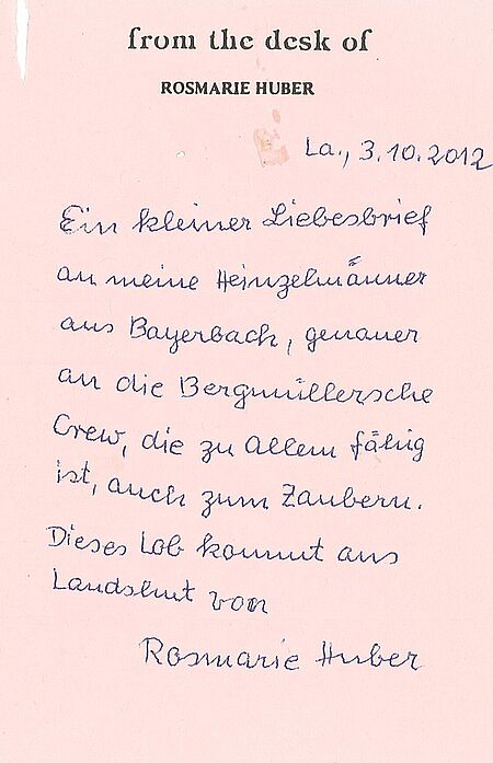 Kleiner Liebesbrief