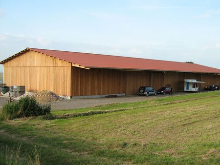 Maschinenhalle Holzfassade