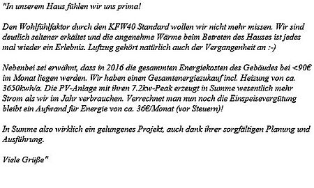 Empfehlung Wohnhaus