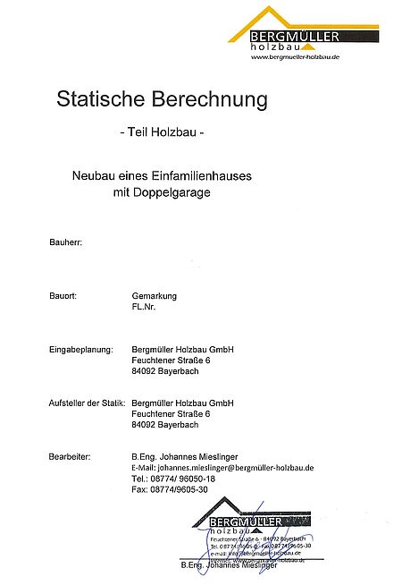 Statische Berechnung 