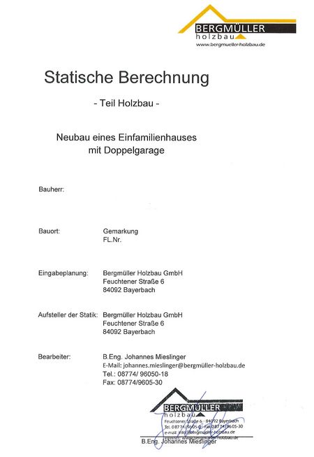 Statische Berechnung 