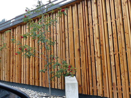 Holzverkleidung Garage